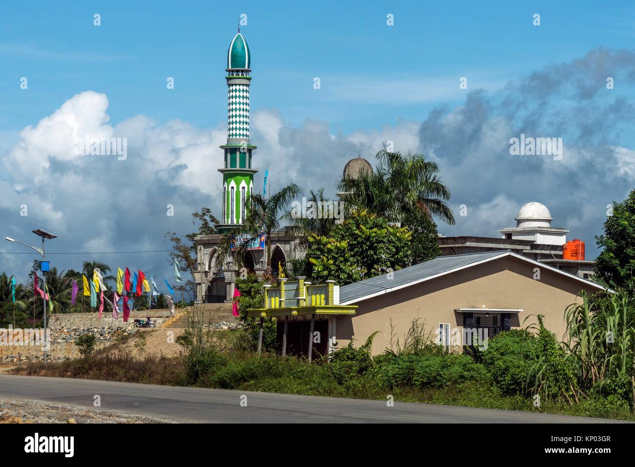 Scenery Of Malay House Along Singkawang Entikong Road West Stock Photo Alamy