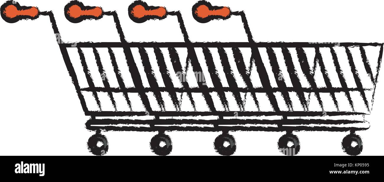 Line of Shopping Carts icon Stock Vector Image & Art - Alamy