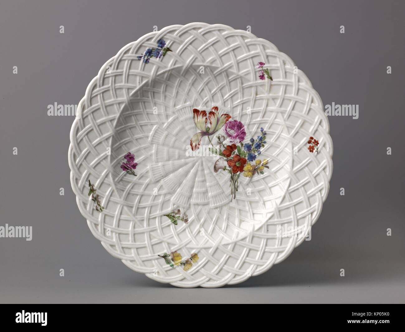 Nine dessert plates. Date ca. 1769; Culture German, Nymphenburg