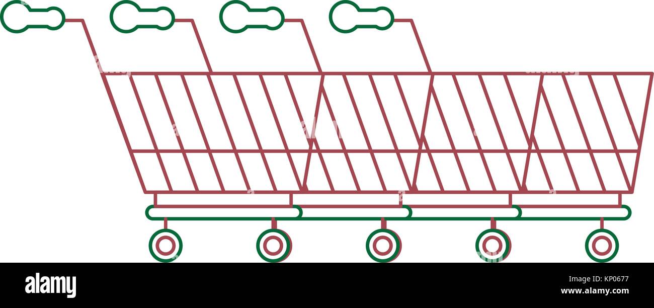 Line of Shopping Carts icon Stock Vector Image & Art - Alamy