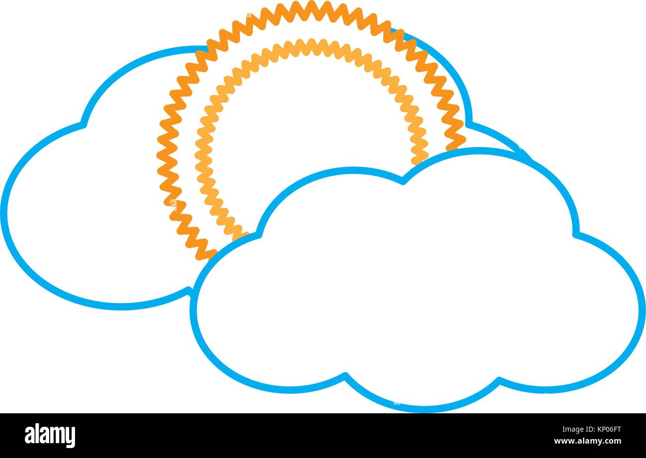 sun and cloud icon Stock Vector Image & Art - Alamy