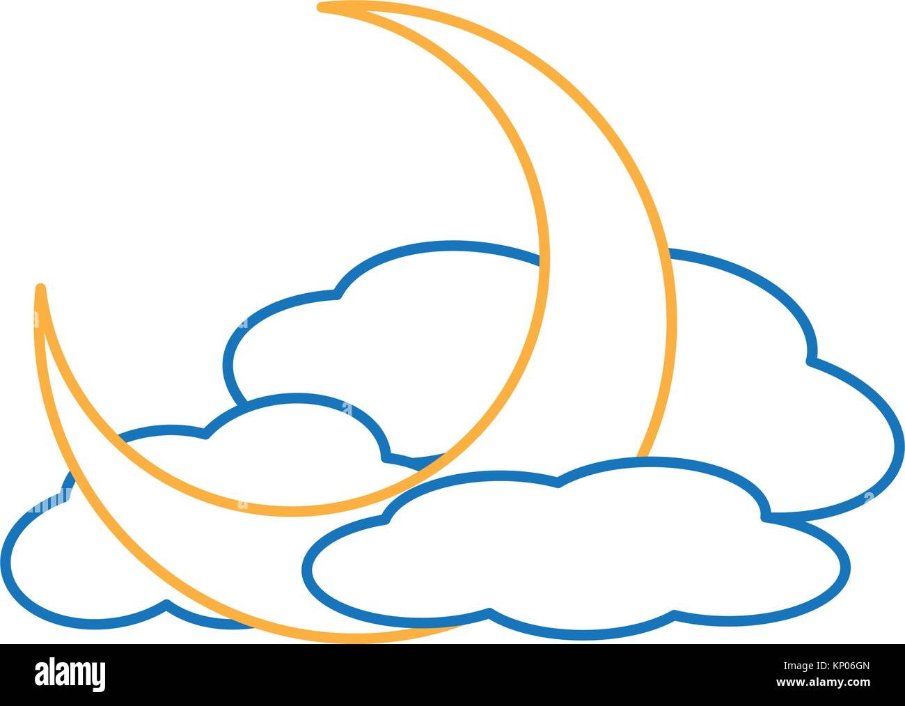 moon and clouds icon Stock Vector Image & Art - Alamy
