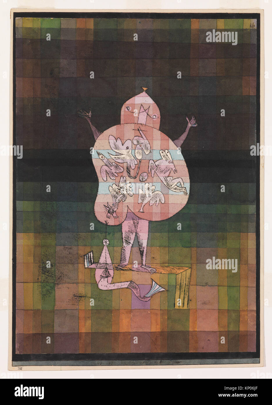 Ventriloquist and Crier in the Moor. Artist Paul Klee (German (born