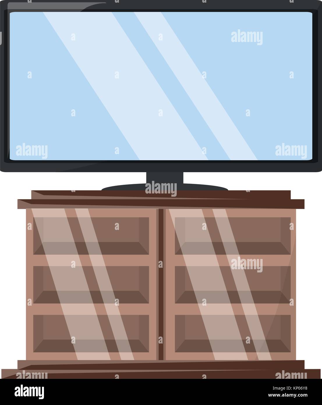 flat television icon Stock Vector Image & Art - Alamy
