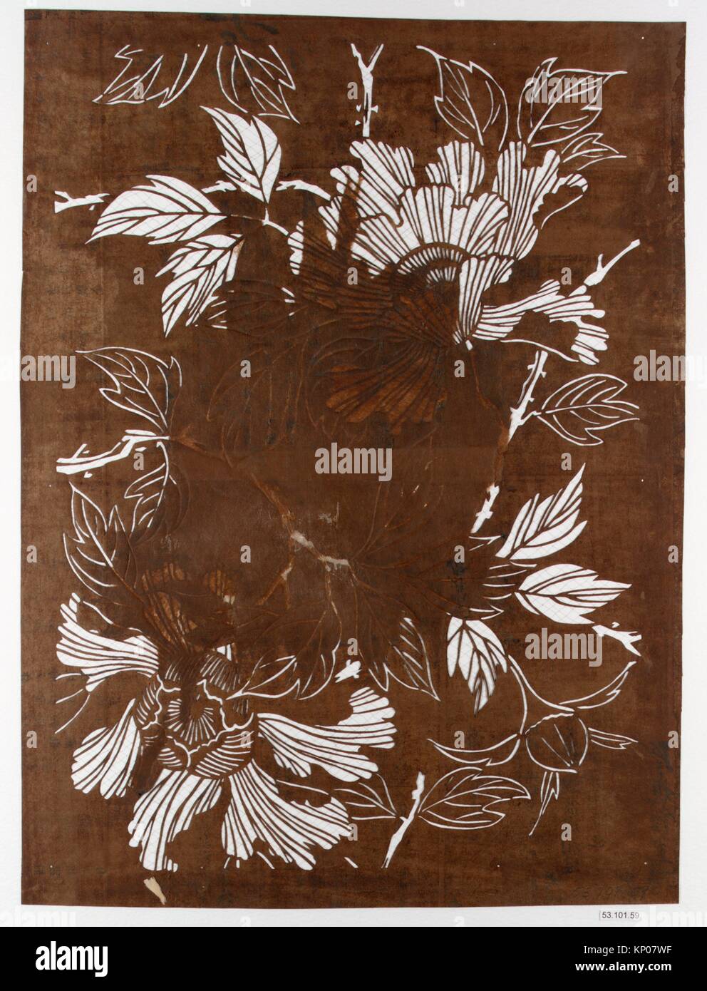 Stencil. Period: Edo period (1615-1868); Culture: Japan; Medium: Paper ...
