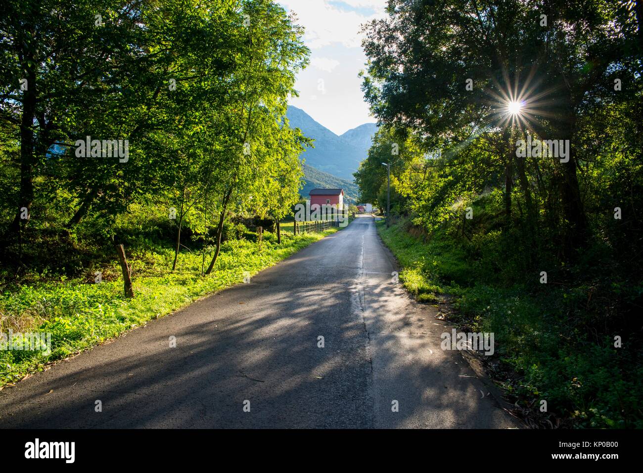 Rural environment in Cantabria. Spain. Europe. Stock Photo