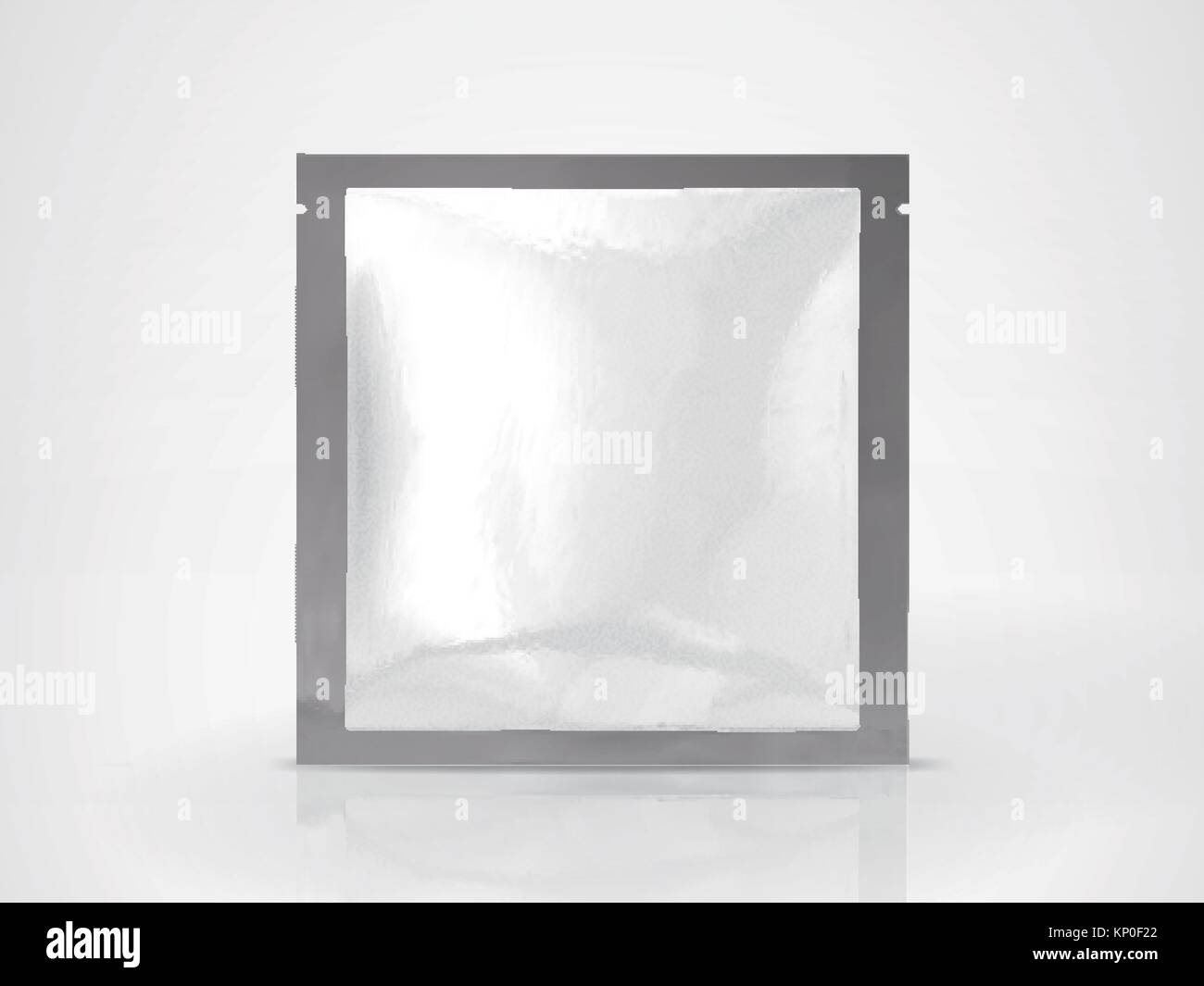 Download Facial Mask Package Mockup Blank Foil Package Template In 3d Illustration Square Pack Isolated On White Background Stock Vector Image Art Alamy