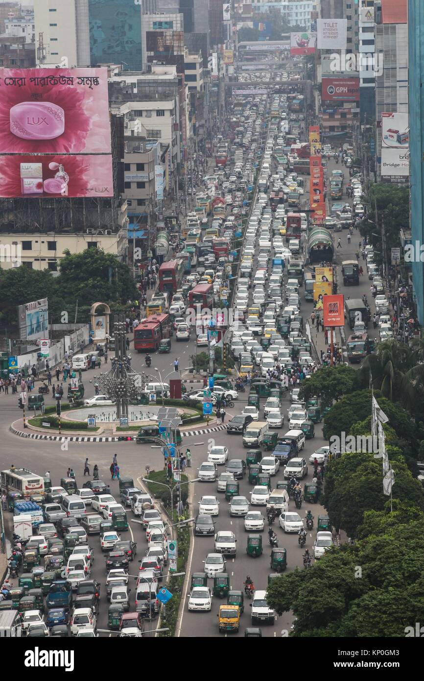 Dhaka, Bangladesh Traffic jams have intolerable in Dhaka. Some