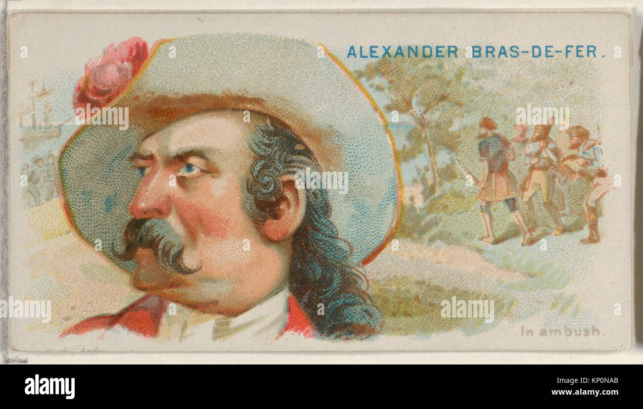 Illustration of Alexander Bras-de-Fer in ambush from the Pirates of the ...
