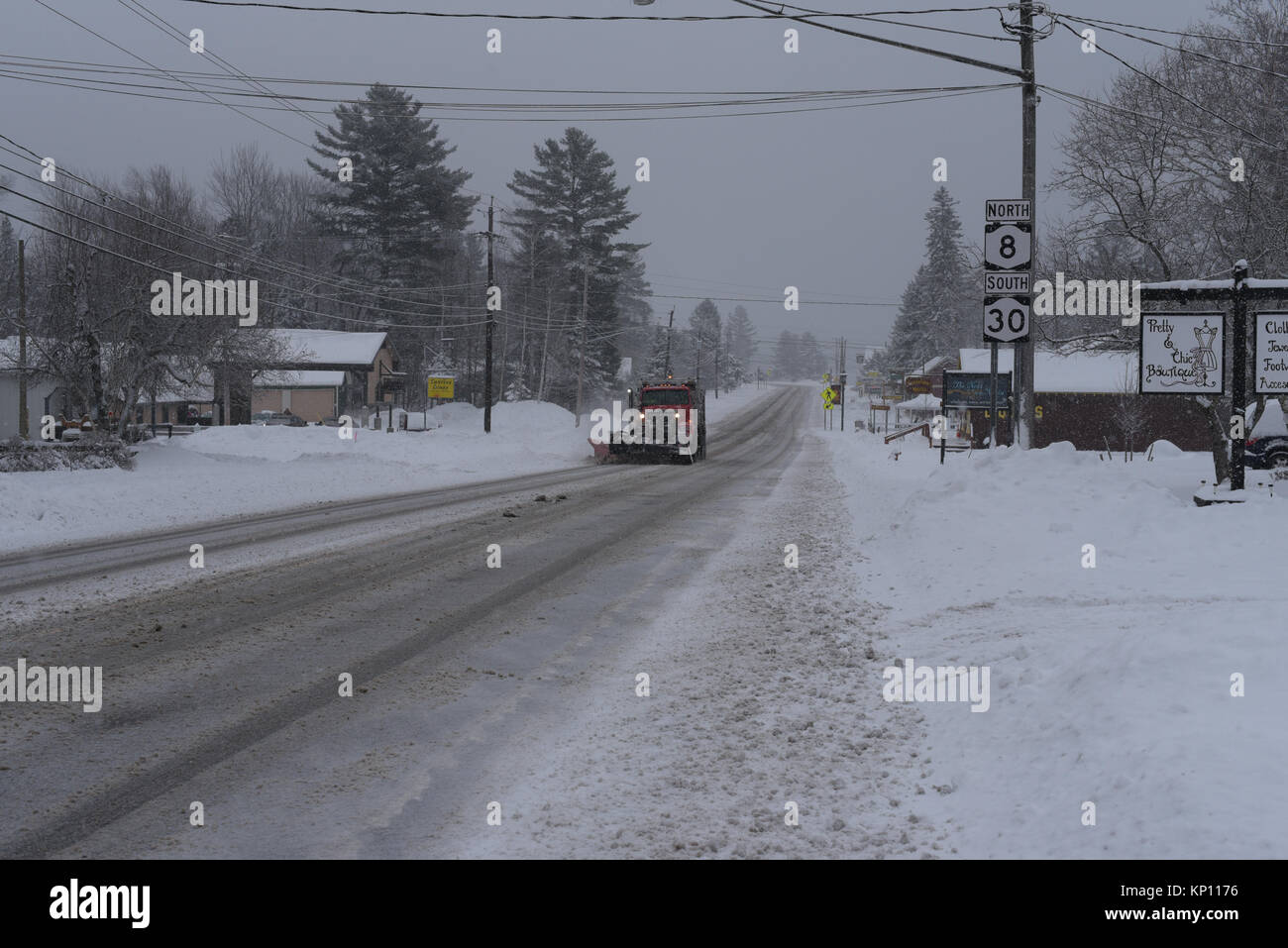 Snow plow plowing highway hires stock photography and images Alamy