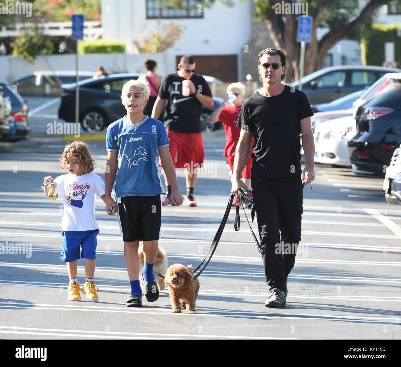 Gavin Rossdale out and about with his three sons Featuring Gavin