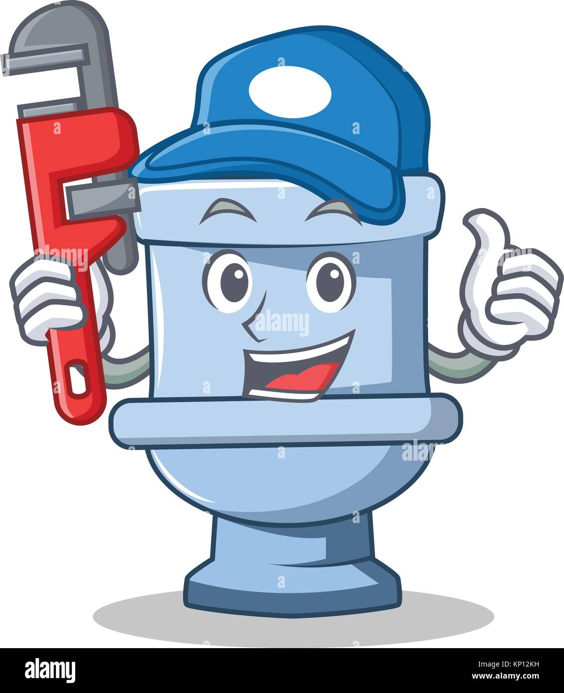 Plumber toilet character cartoon style Stock Vector Image & Art - Alamy