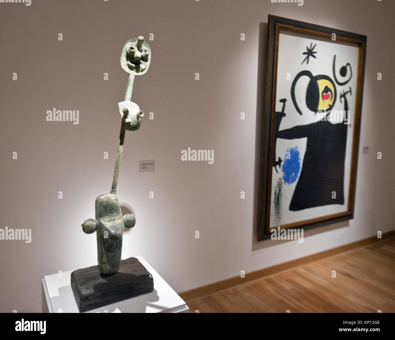 Joan Miro exhibition: 'Miró, el arte de mirar', Museo Nacional de Bellas Artes, Buenos Aires, Argentina Stock Photo