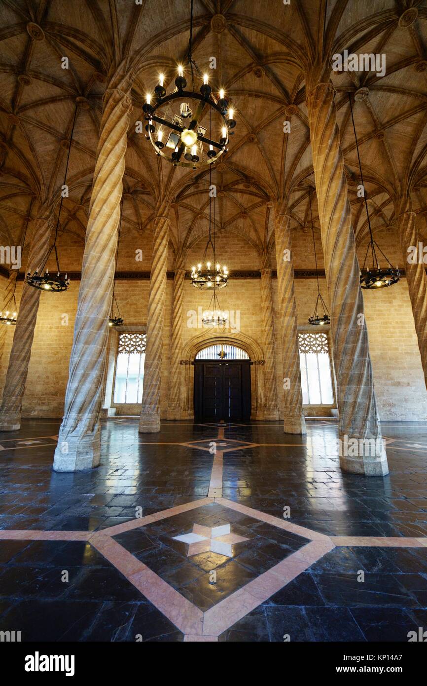 Interior of the Silk Market in Valencia, Spain, Europe Stock Photo Alamy