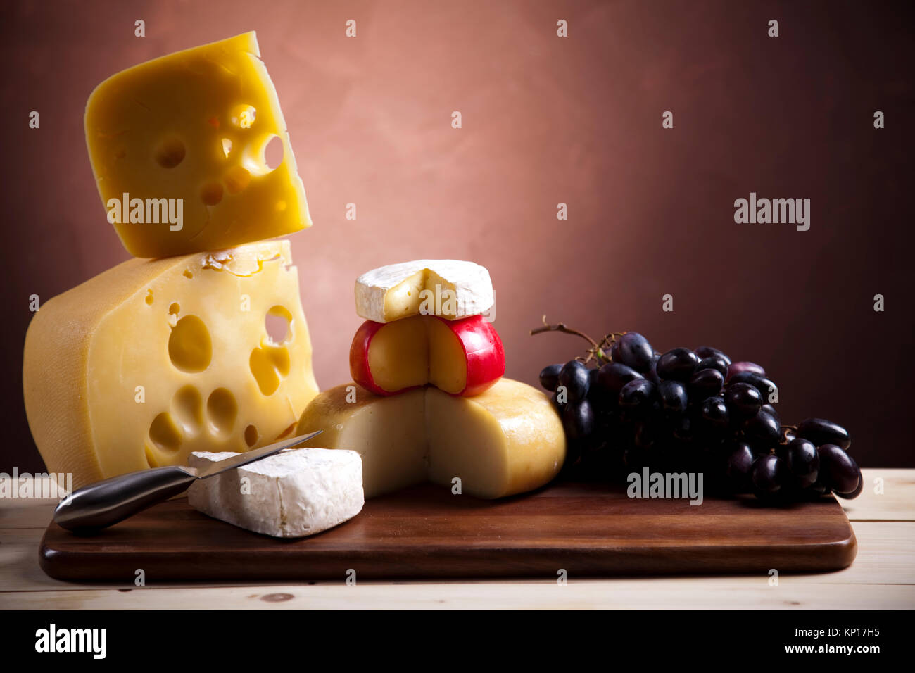 Piece of cheese, saturated ambient rural theme Stock Photo - Alamy