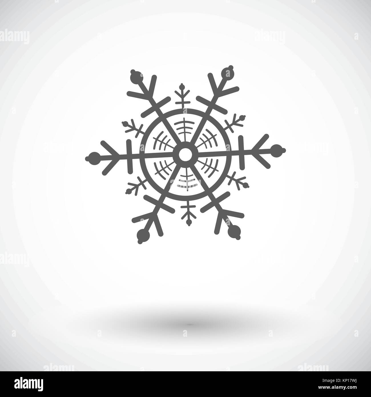 Snowflake flat icon Stock Vector Image & Art - Alamy