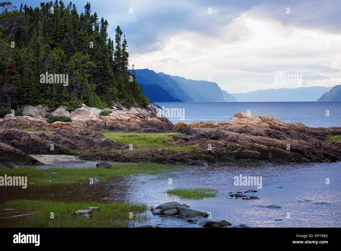 fjord Saguenay river PetitSaguenay Stock Photo Alamy
