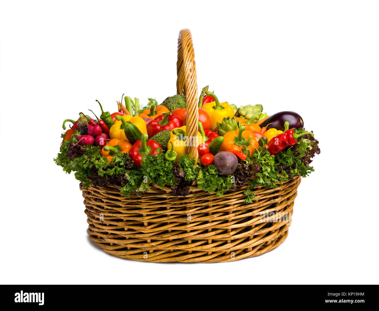 side of vegetable basket Stock Photo Alamy