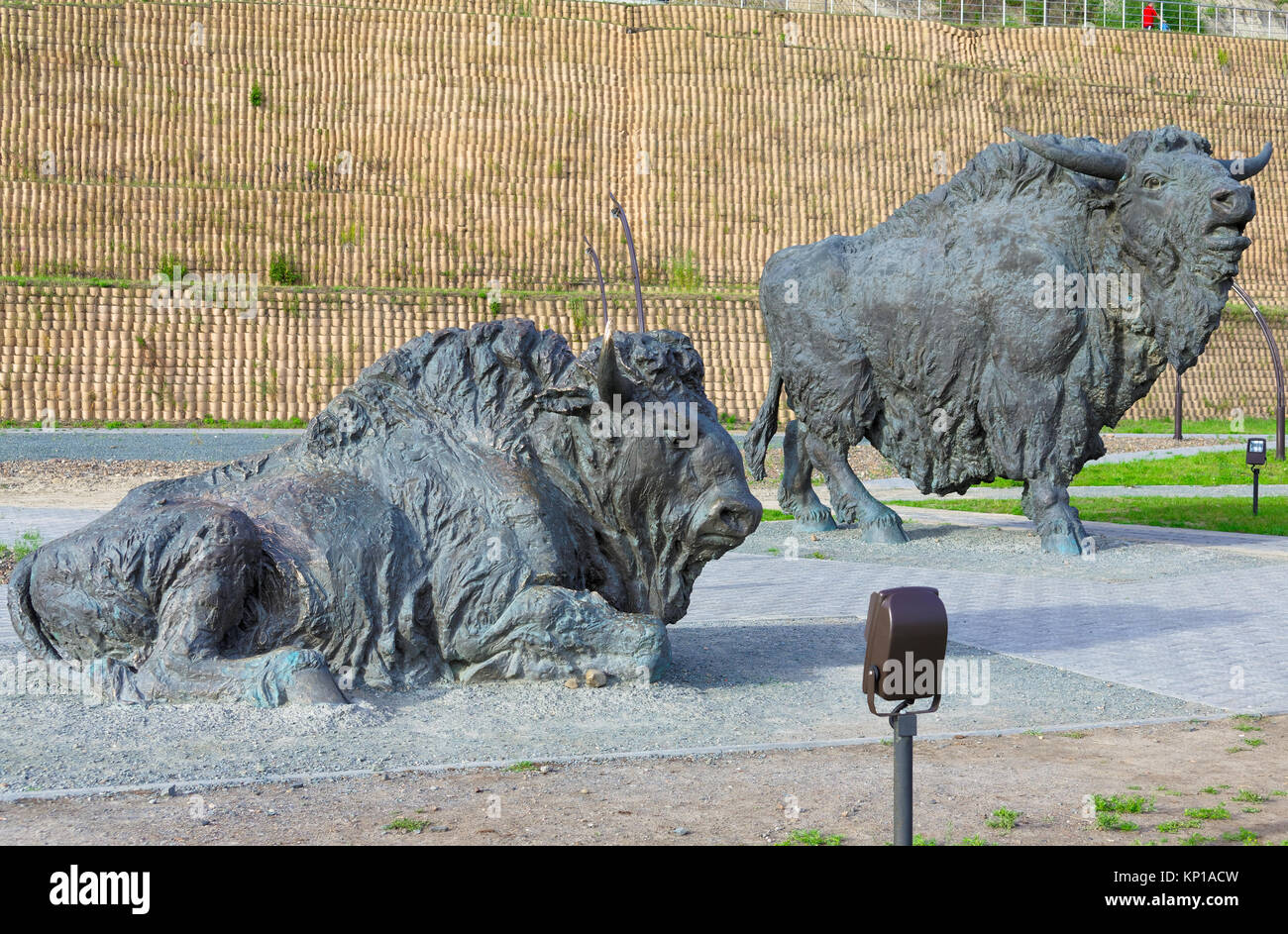 Editorial.KhantyMansiysk, Yugra, Russia, August 12, 2012 Archeopark