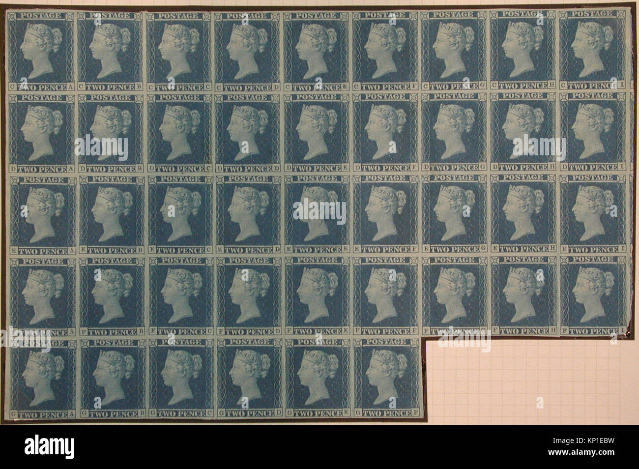 thumbnail image 2 of Penny Red And Twopenny Blue Stamps From Great Britain 2 of 12