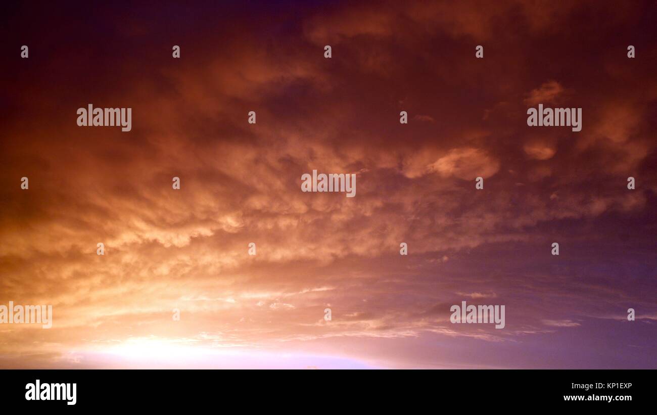 Background of sunset clouds - stock image Stock Photo - Alamy