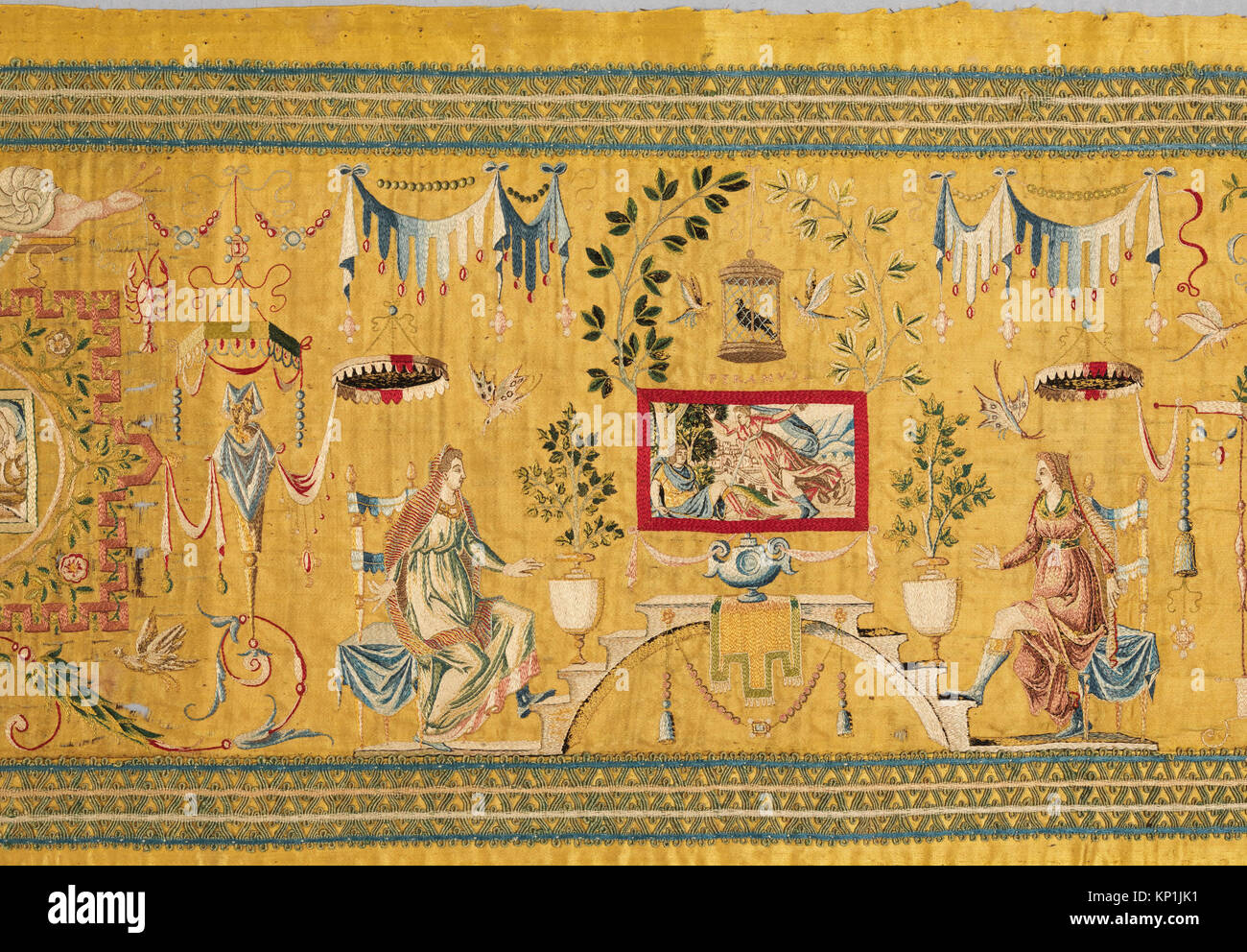 Grotesque embroidered panel from MET DP350309 227890 featuring textile ...