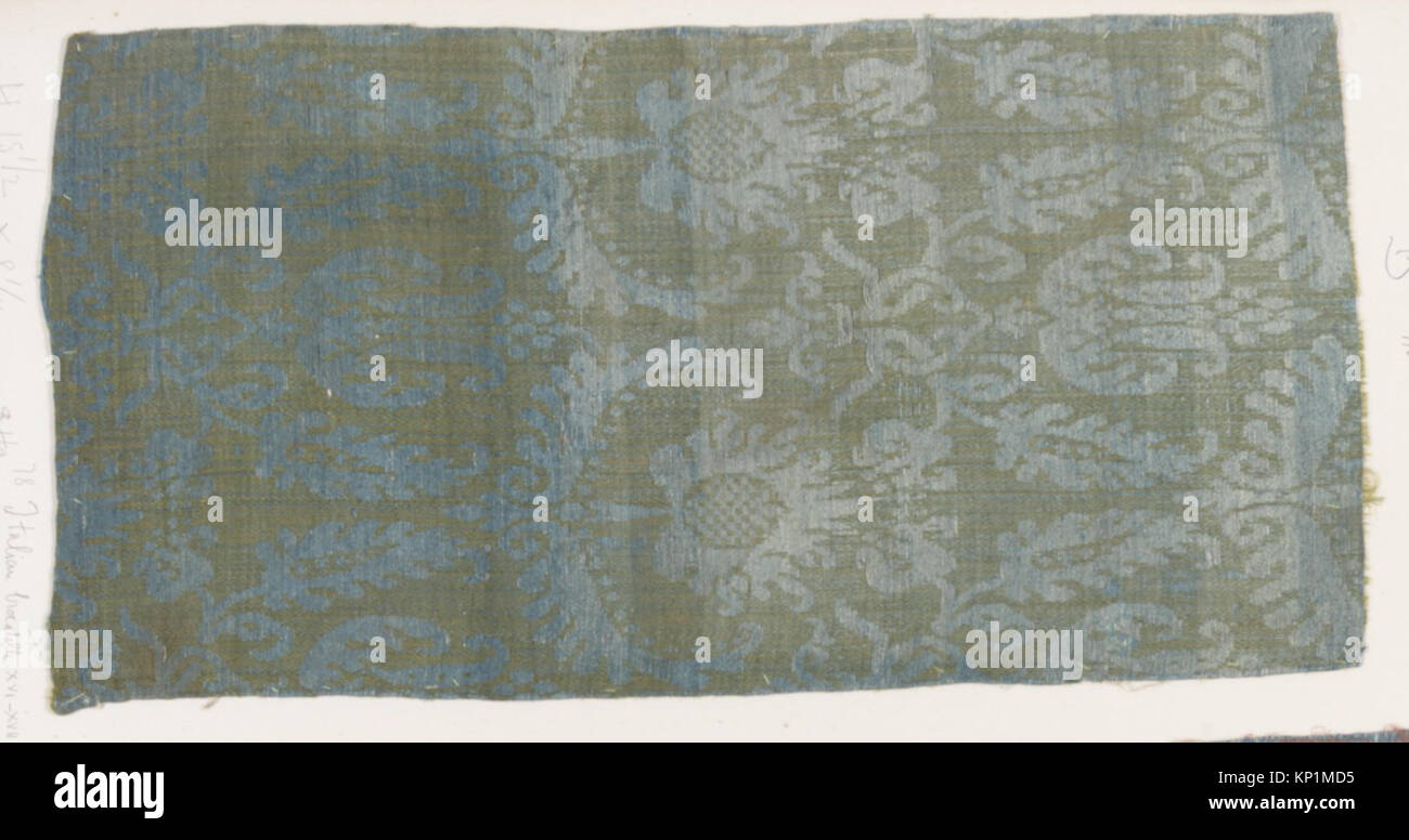 Historical Textiled Patterns Woven textile fragment showing detailed patterns, used for historical ...