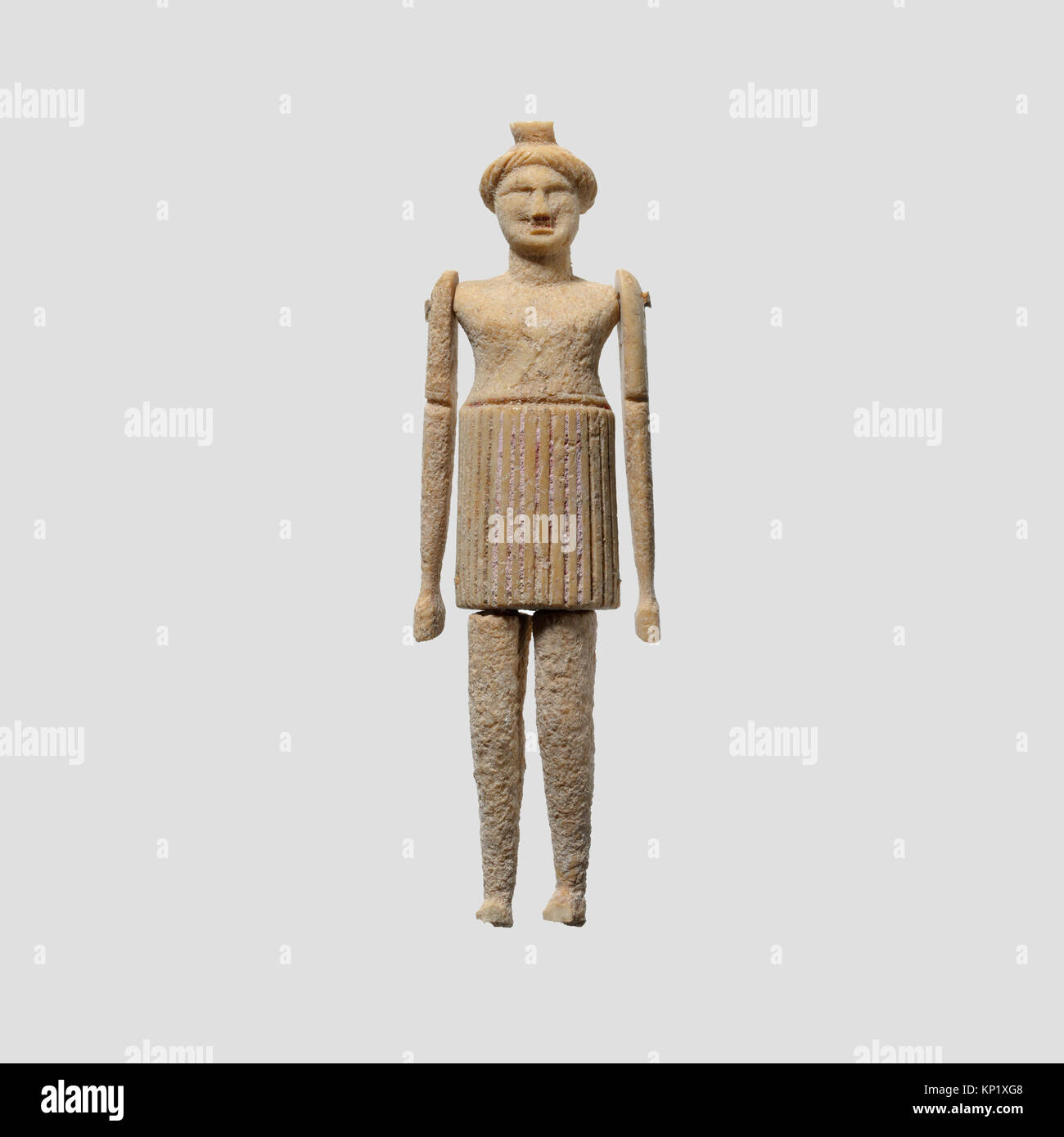 This bone doll features articulated limbs and represents early examples ...
