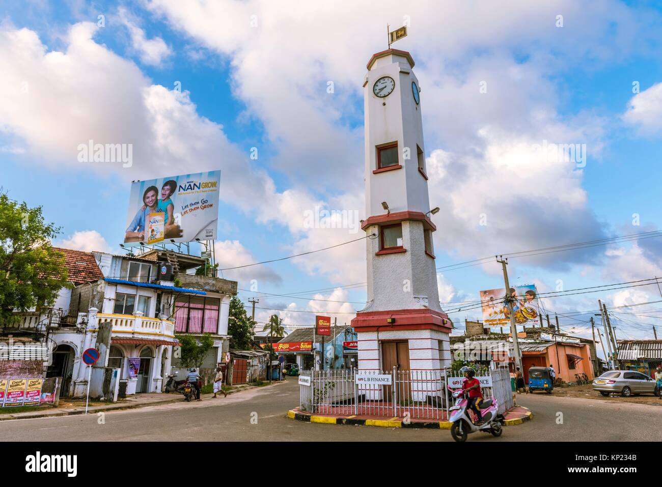 Clock Tower in Eastern Province, Sri Lanka, Asia Stock