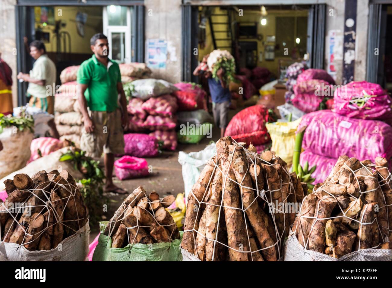 Various Goods at the Market of Dambulla, North Central Province, Sri
