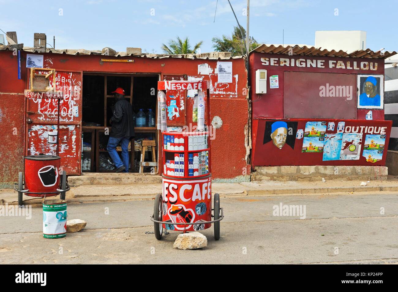 shops at Ngor, Dakar, Senegal, West Africa Stock Photo Alamy
