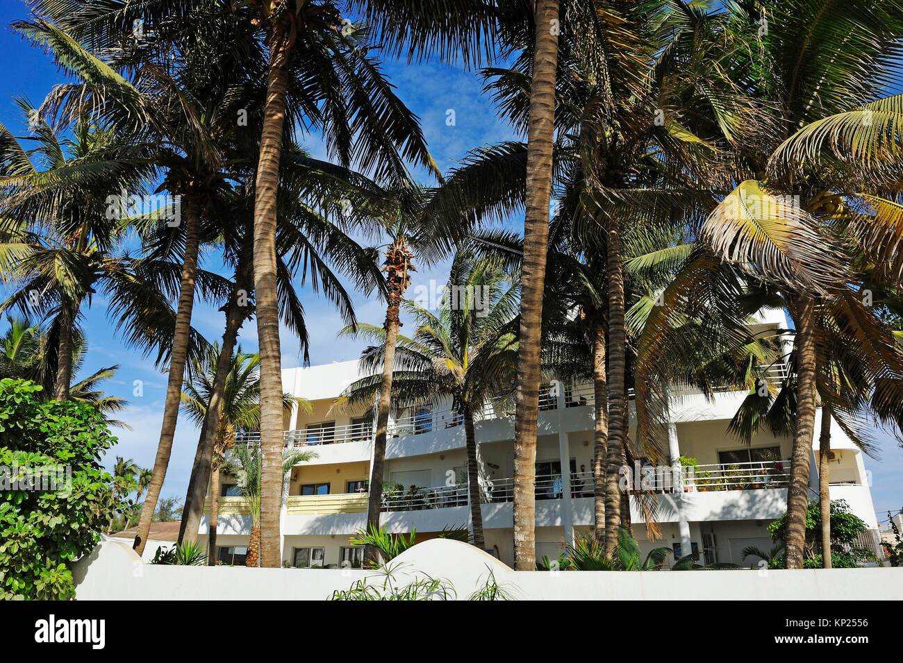 apartment building at seaside, Almadies headland, Dakar, Senegal, West