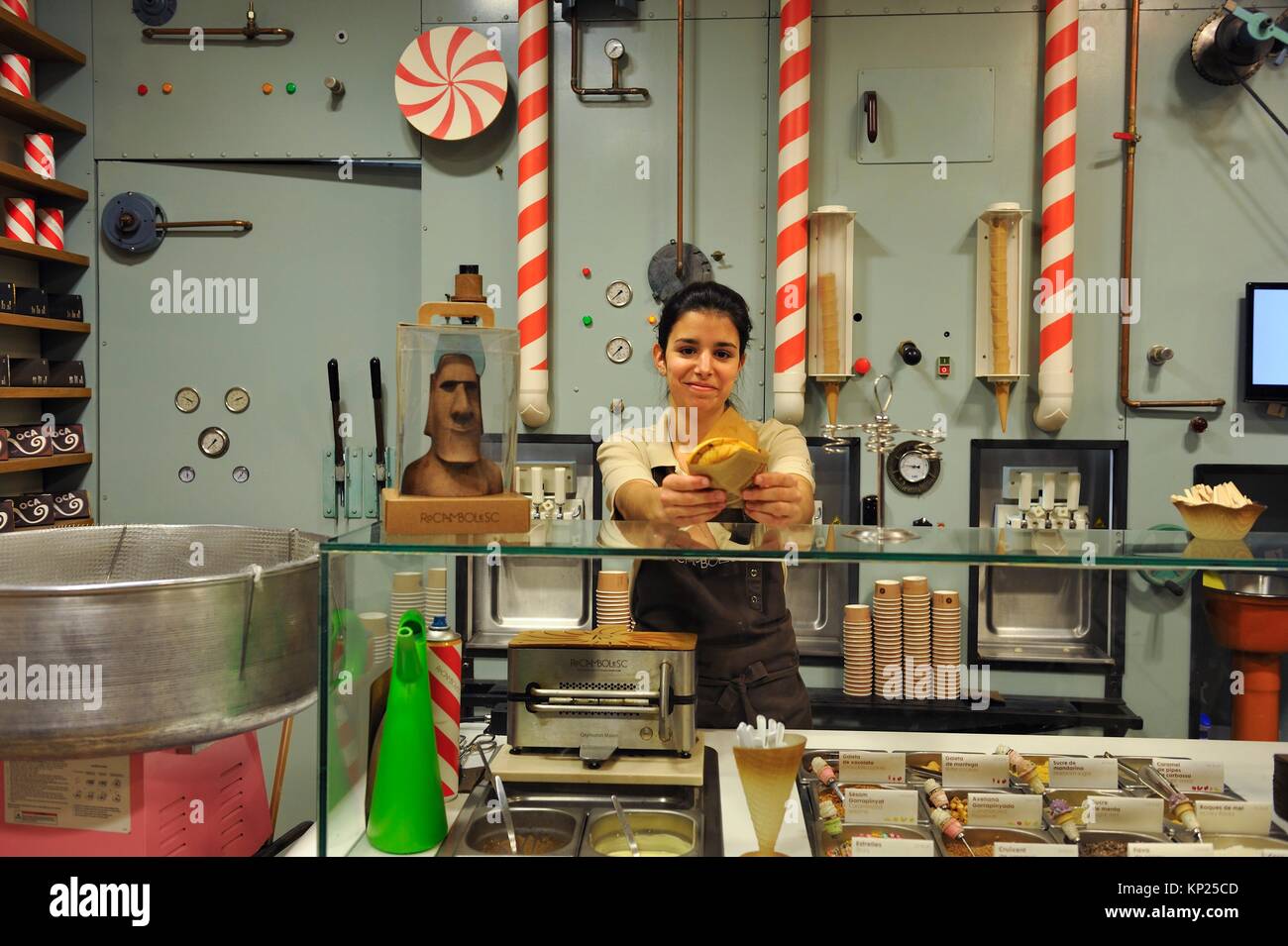 Rocambolesc icecream shop in Girona, created by Jordi Roca, one of the