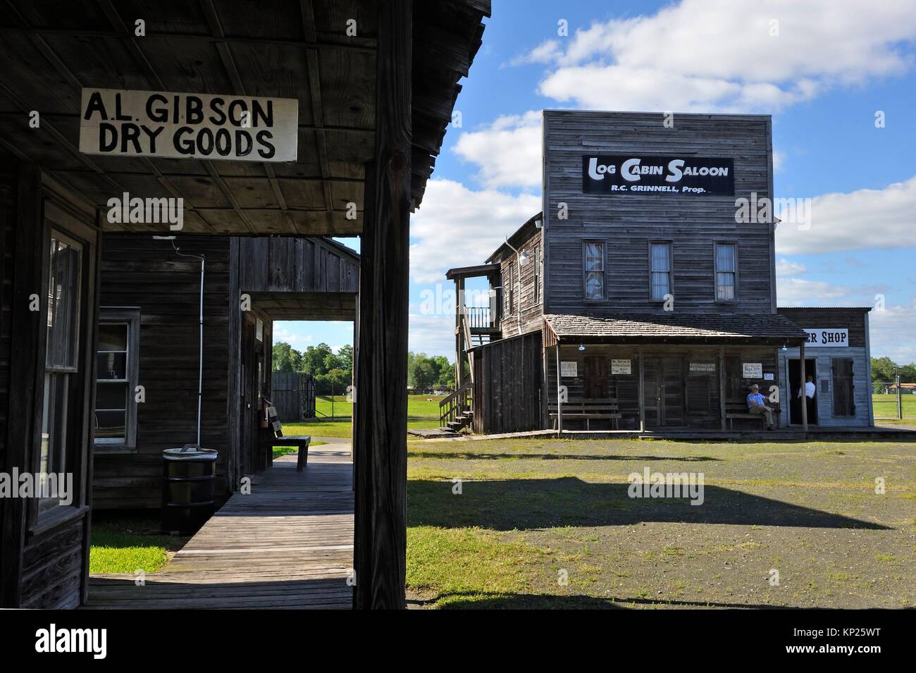 The SpindletopGladys City Boomtown Museum that features an oil derrick