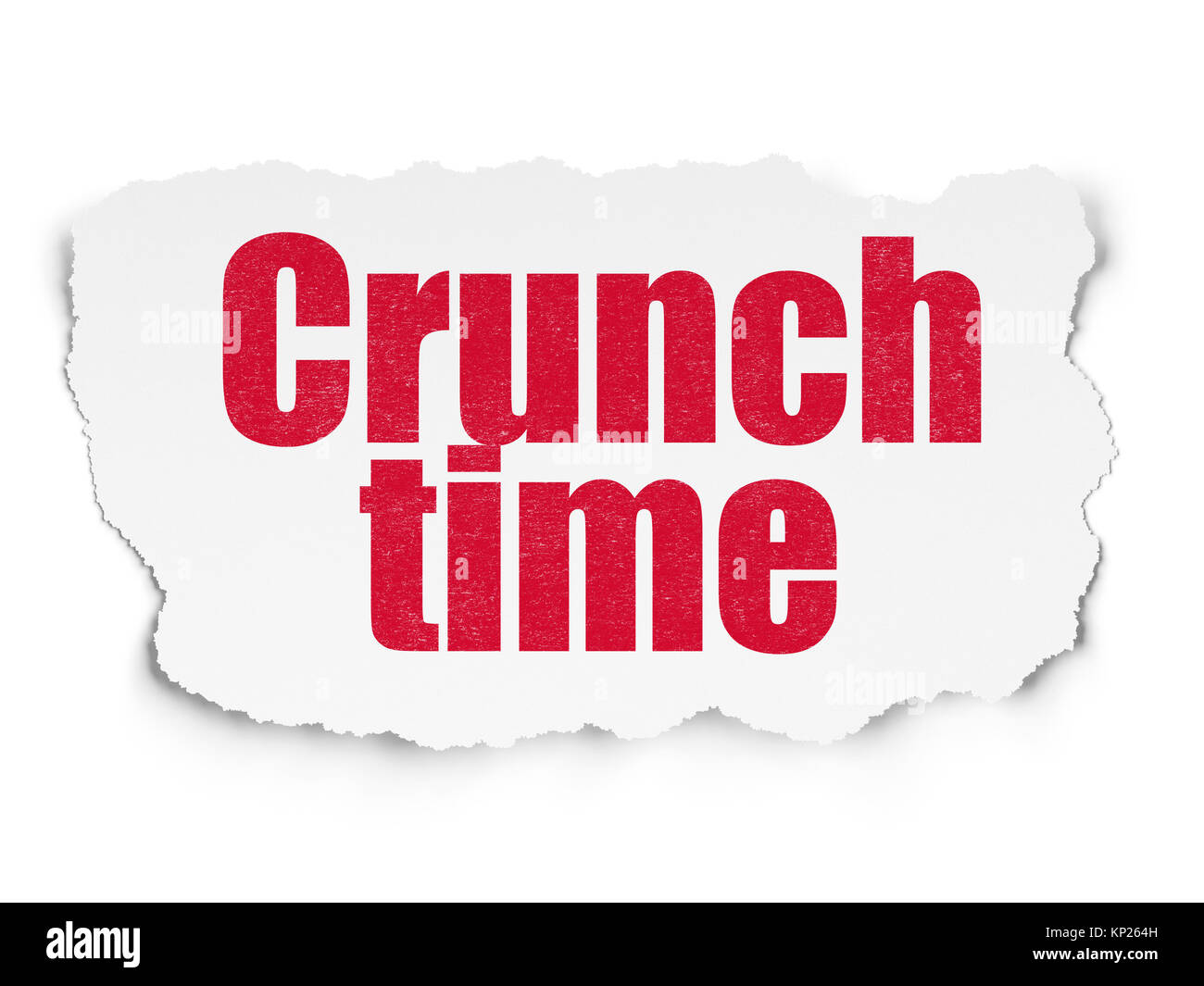 Finance concept: Crunch Time on Torn Paper background Stock Photo - Alamy