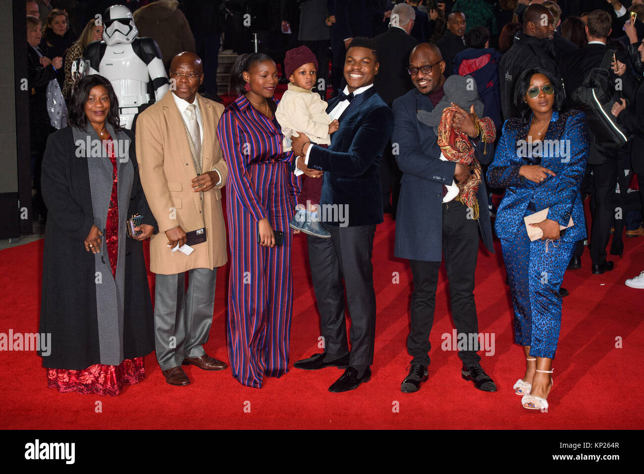 John Boyega And Family Attending The European Premiere Of Star Wars Stock Photo Alamy