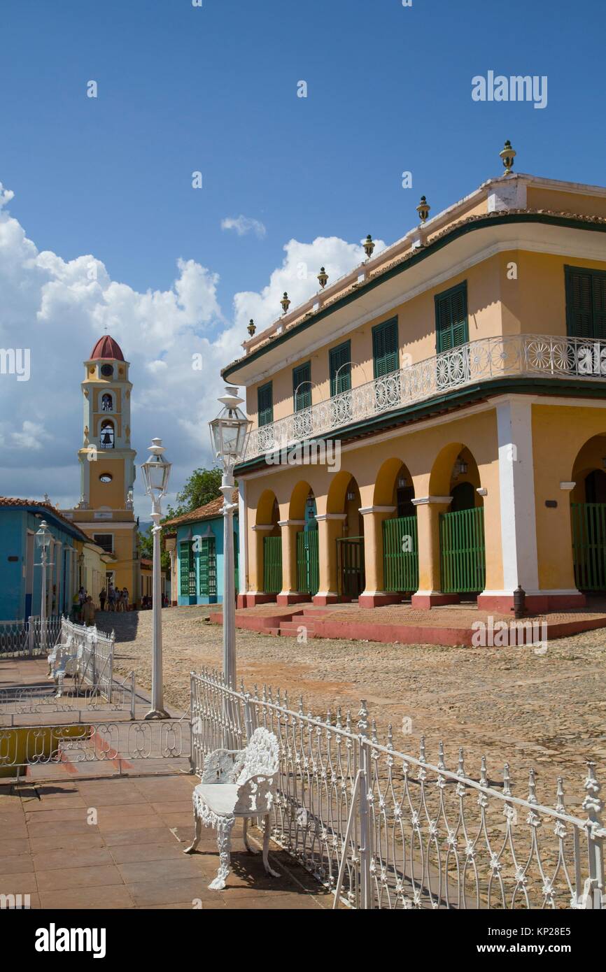 Palacio Brunet (also called Romantic Museum), Trinidad, UNESCO World Heritage Site, Sancti Spiritus, Cuba Stock Photo