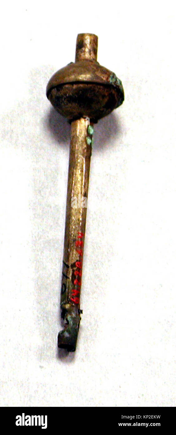 Small Simple Scepter A hammered silver miniature scepter, illustrating detailed metalwork ...