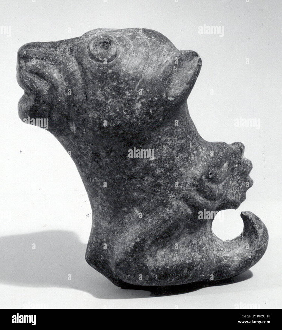 A mace head designed in the shape of an animal, used as a ceremonial or ...