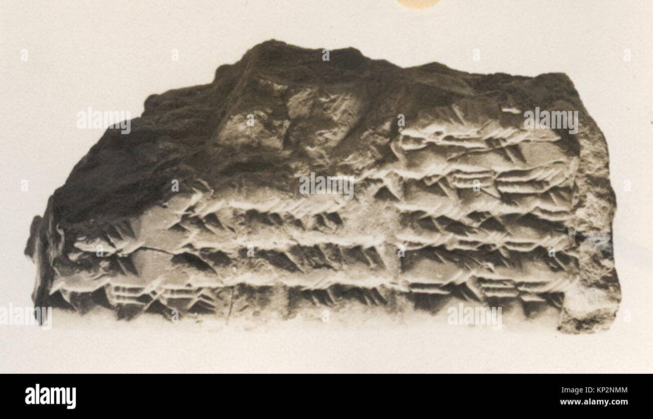 Ancient cuneiform tablet from the Metropolitan Museum of Art, catalog ...
