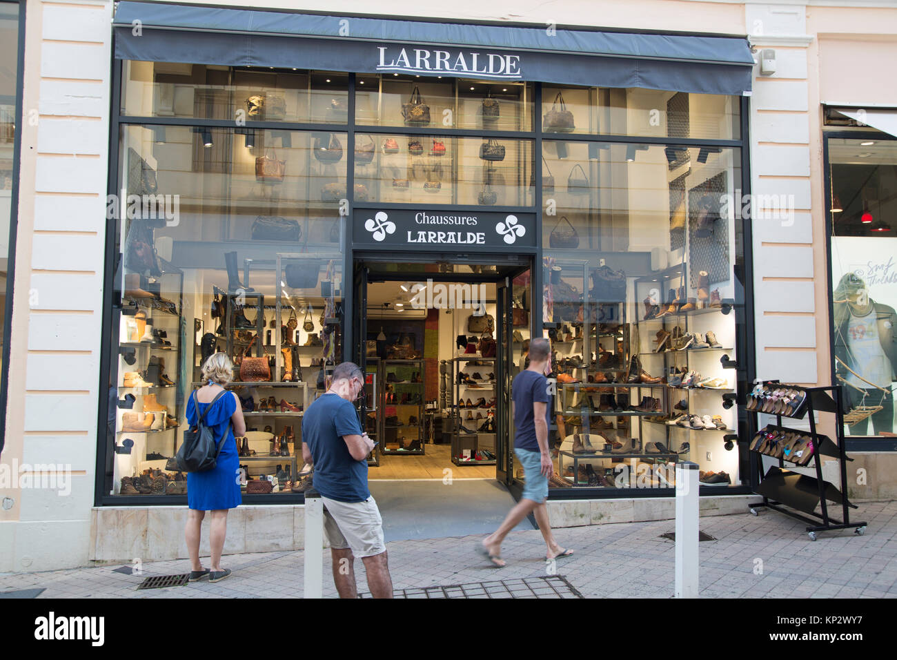 Larralde Shoe Shop, Biarritz, Basque Country, France Stock Photo - Alamy