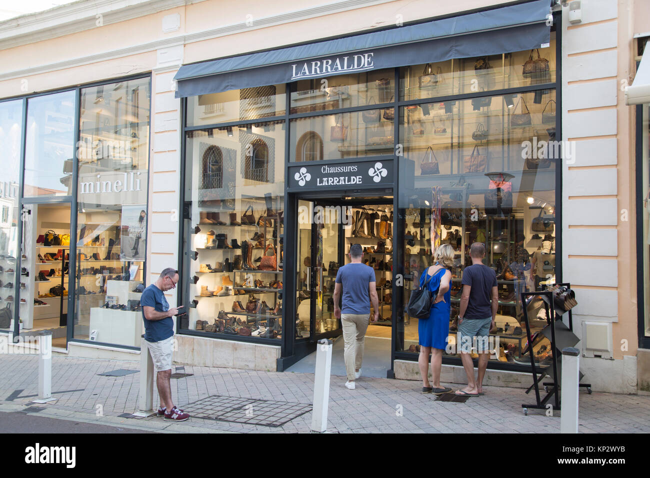 Larralde Shoe Shop, Biarritz, Basque Country, France Stock Photo - Alamy