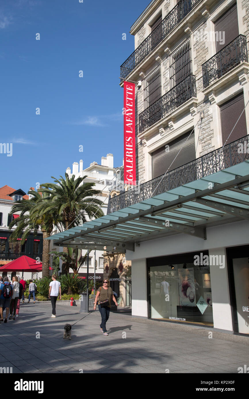 Galeries Lafayette Department Store, Biarritz; Basque Country, France Stock Photo Alamy