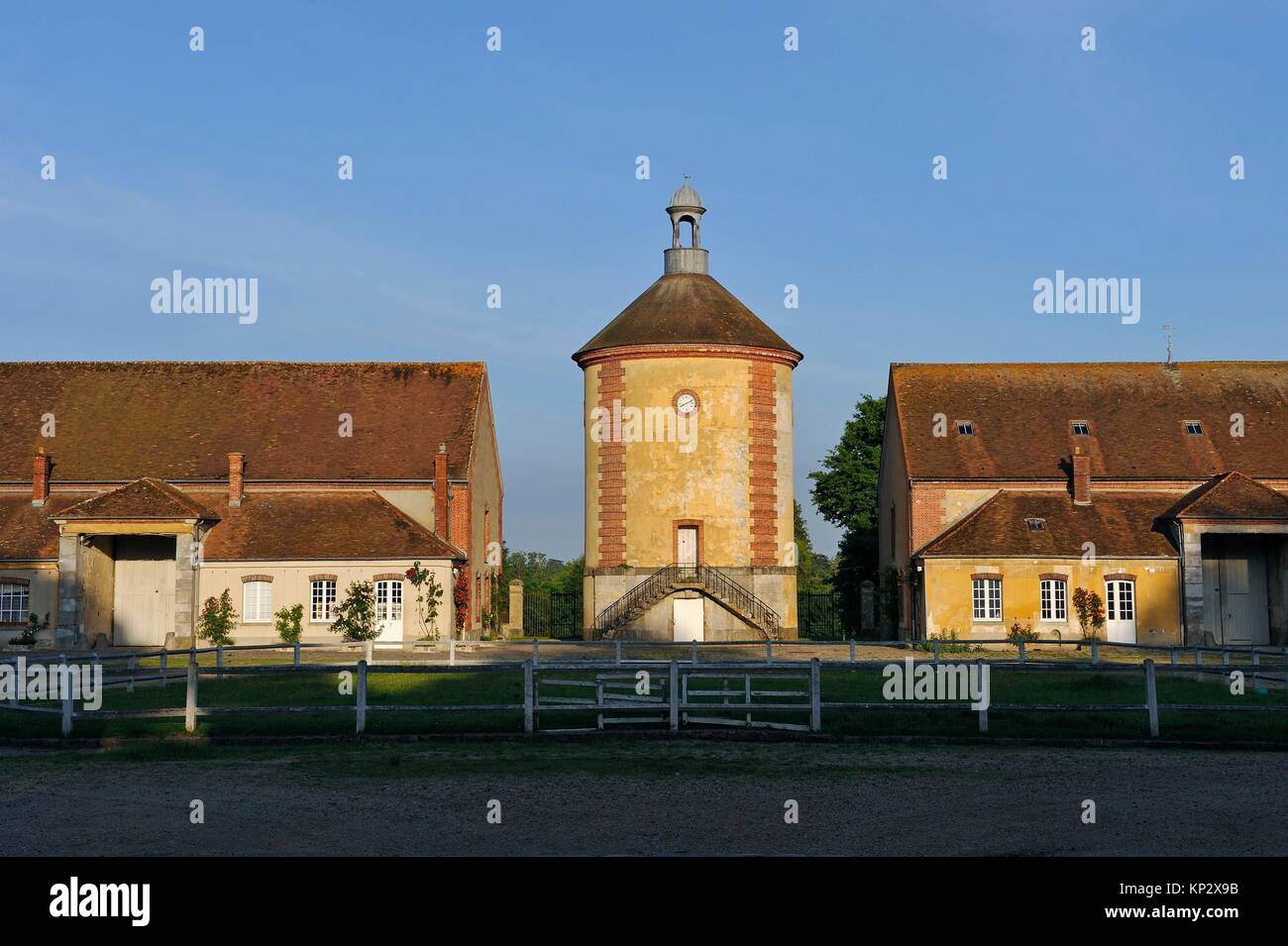 ´´Bergerie Nationale´´, Park of the Chateau de Rambouillet, Department of Yvelines, Ile-de-France region, France, Europe. Stock Photo