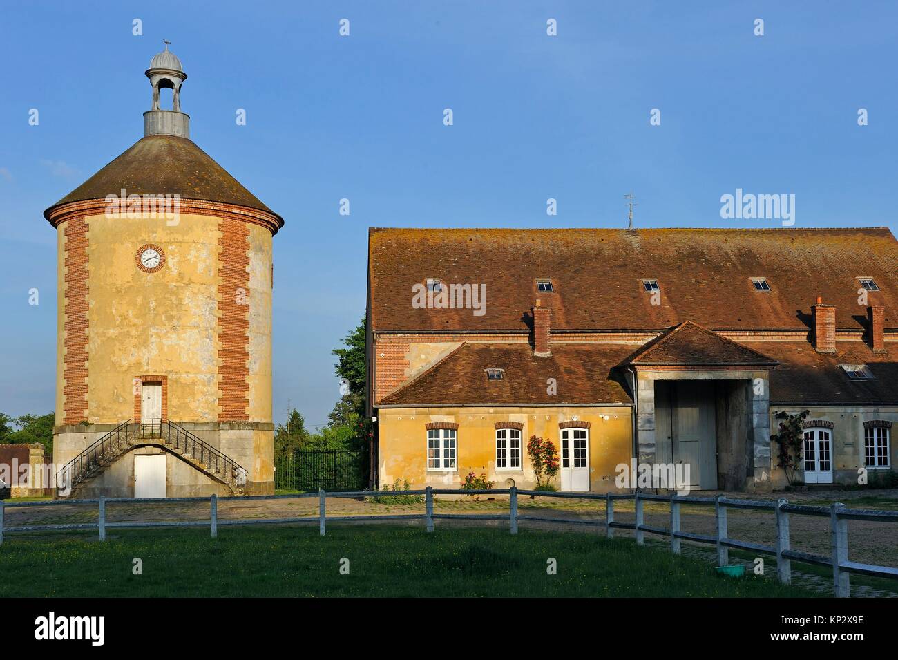 ´´Bergerie Nationale´´, Park of the Chateau de Rambouillet, Department of Yvelines, Ile-de-France region, France, Europe. Stock Photo