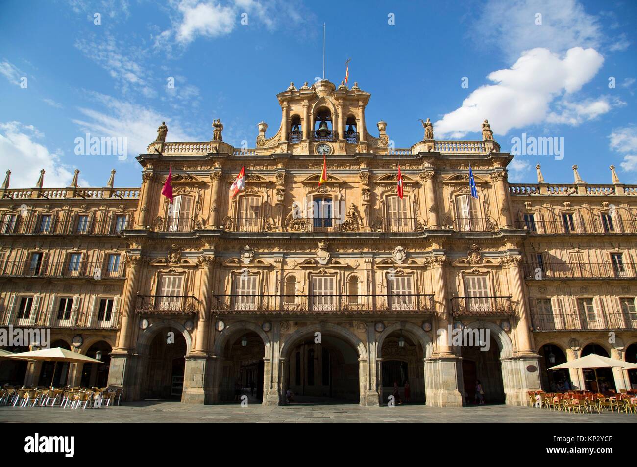 Town Hall, Plaza Mayor, Salamanca, UNESCO World Heritage Site, Spain