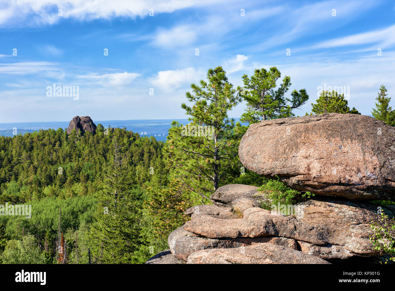 Stolby Nature Sanctuary The Pillars View From Fourth Pillar To stolby-nature-sanctuary-the-pillars-view-from-fourth-pillar-to