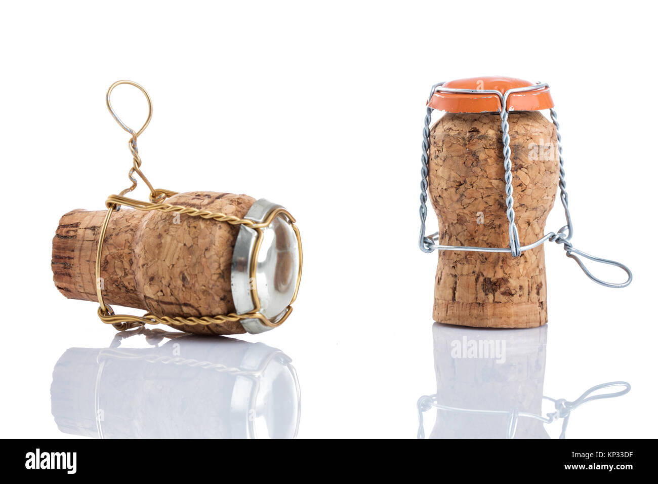 Champagne cork 2018 on cap isolated on white background Stock Photo Alamy