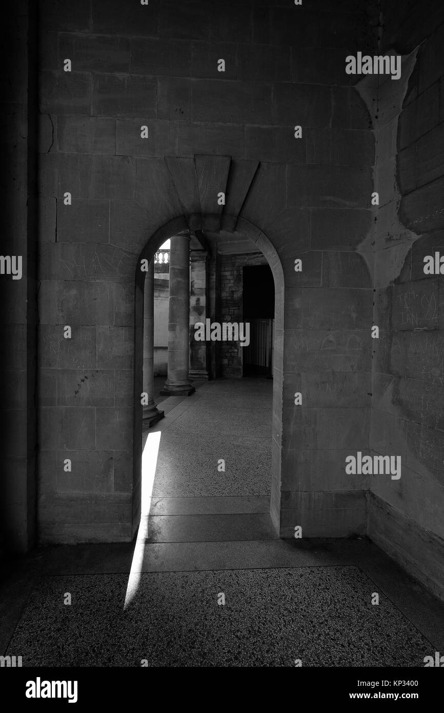 Bath stone archway Bath Spa Town Stock Photo