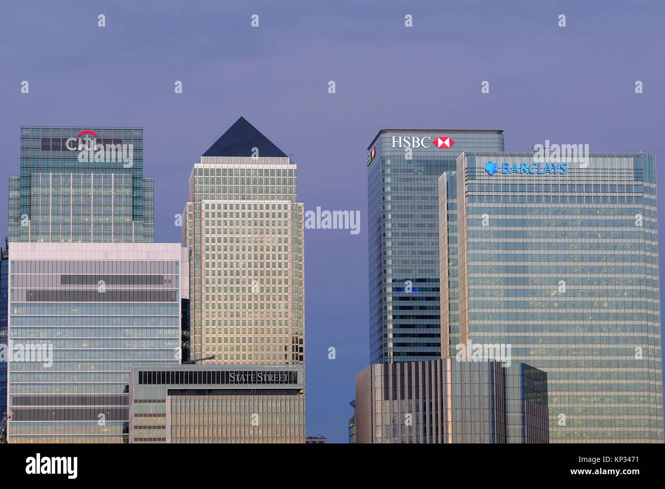 Canary Wharf London Stock Photo